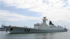 Китайски военен кораб за първи път в България