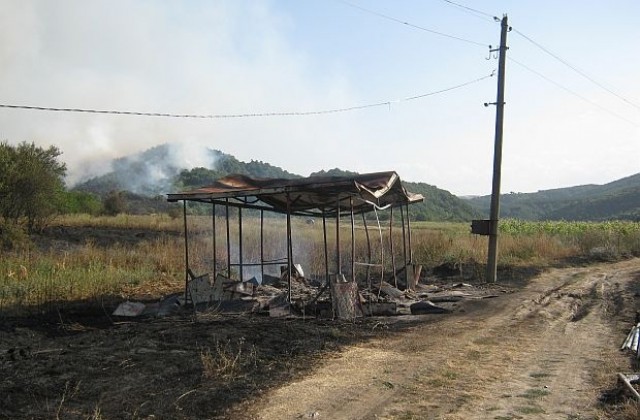 400 декара горят край село Баланово