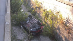 Кола падна в Поройна