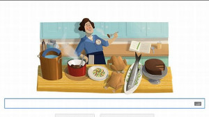 Google почете популярния готвач Джулия Чайлд