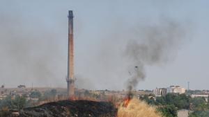Овладяха пожар в треви до източната индустриална зона на Хасково