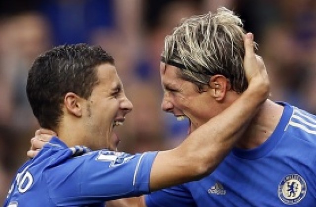 ВИДЕО: Азар и Торес донесоха успеха за Челси над Нюкасъл