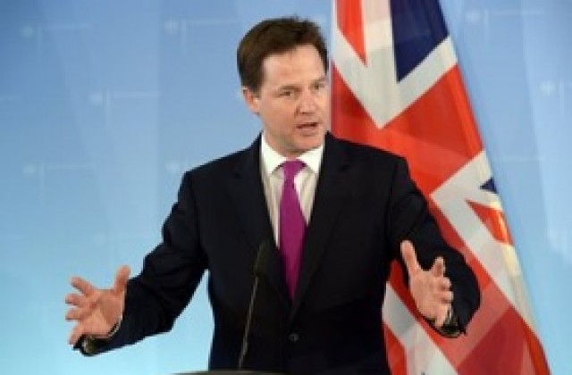 Британският вицепремиер Ник Клег поиска извънреден данък за най-богатите