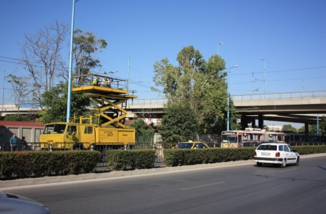 Пак скъсани тролейбусни жици, този път под надлез Родопи