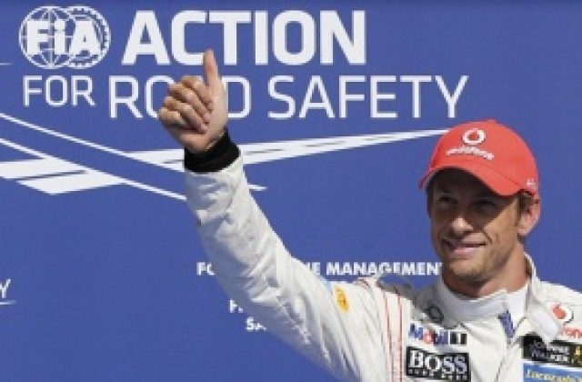 Дженсън Бътън спечели битката за Гран При на Белгия