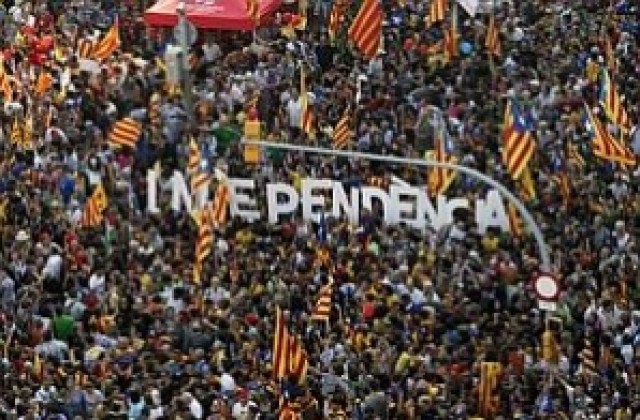 Над 1 милион души излязоха на протест в Барселона