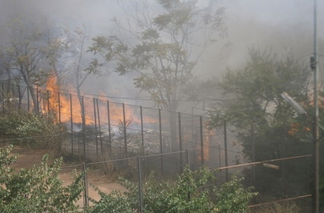 Изгоря бившият бригадирски лагер в Димитровград