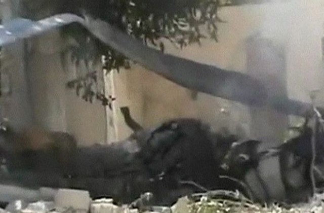 Хеликоптер се разби в предградие на Дамаск, може да е свален от бунтовници