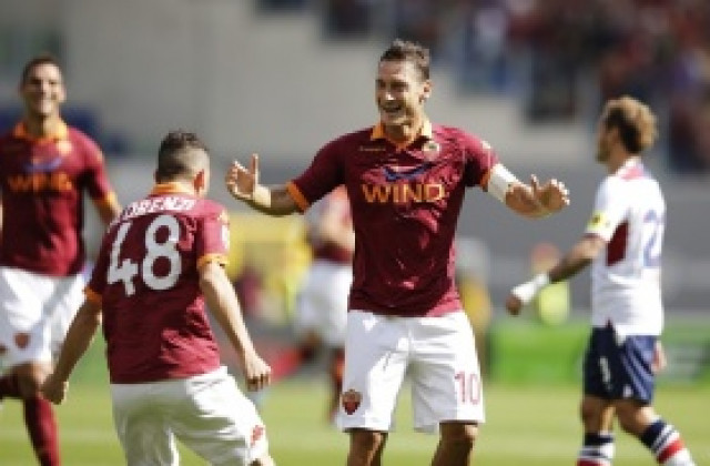 Рома излиза срещу Каляри без Тоти, Де Роси и Освалдо