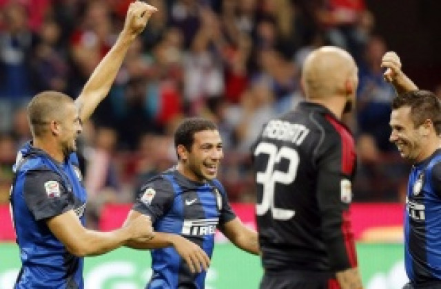 ВИДЕО: Гол, червен картон и три точки за Интер, Милан остана с пръст в уста