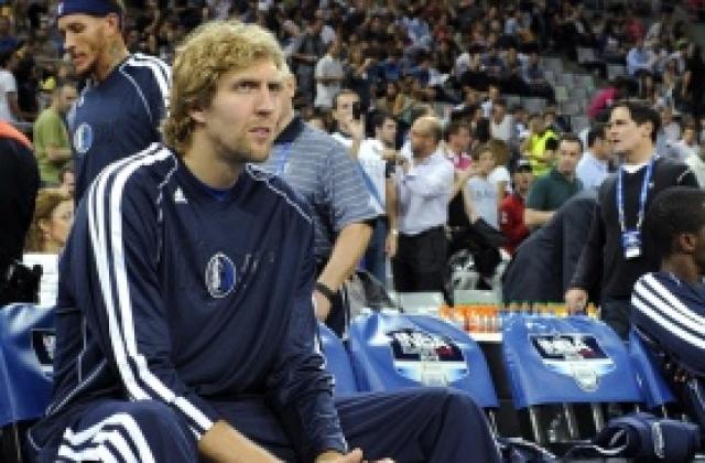 Новицки отново тренира с Далас