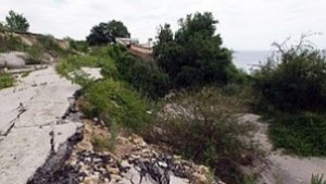 Свлачище се активизира между Златни пясъци и Кранево