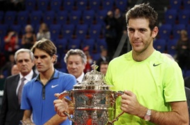 Хуан Мартин Дел Потро победи Роджър Федерер на финала в Базел