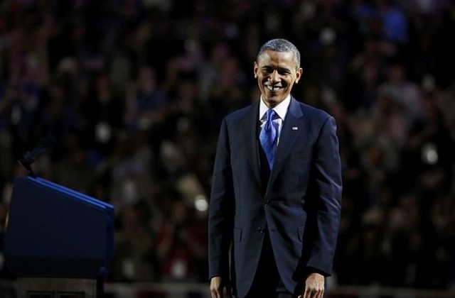 Обама приема поздравления за победата