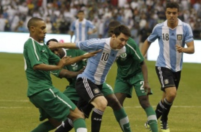 ВИДЕО: Магията на Меси не проработи в Саудитска Арабия