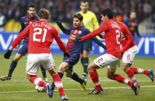 ВИДЕО: Барса се класира за 1/8-финалите на ШЛ, нови 2 гола за Меси