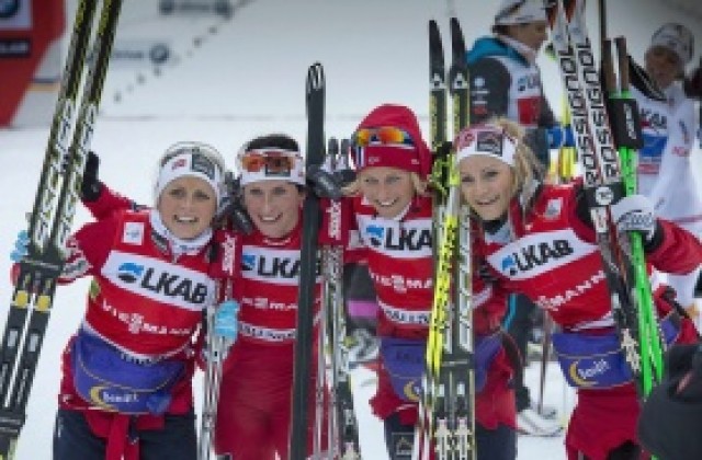 Норвегия с две победи в щафетите по ски-бягане