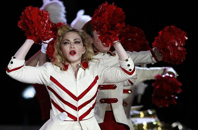 Мадона без алкохол по време на турнето