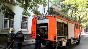Пожар горя в училище Никола Вапцаров