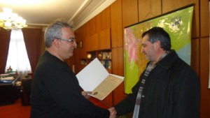 Кметът връчи поздравителен адрес на Георги Ганецовски