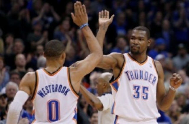 Оклахома Сити се доближи на победа от първото място в лигата