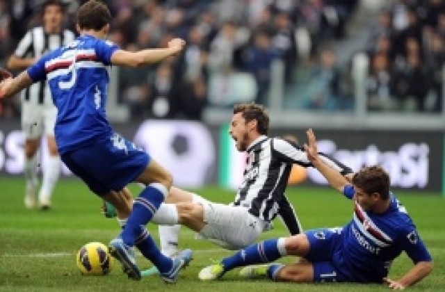 ВИДЕО: С човек по-малко Сампдория свали Юве на земята