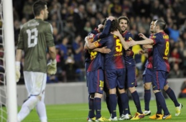 ВИДЕО: Барса започна годината с 4 гола в каталунското дерби и Виланова на пейката