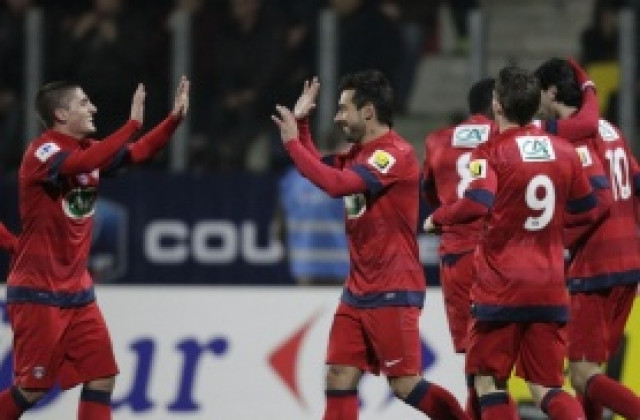 ВИДЕО: Пари Сен Жермен допусна три гола от аматьори, но продължава за Купата