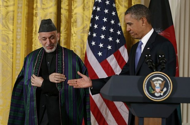 Обама и Карзай са обсъдили възможно US присъствие след 2014 в Афганистан
