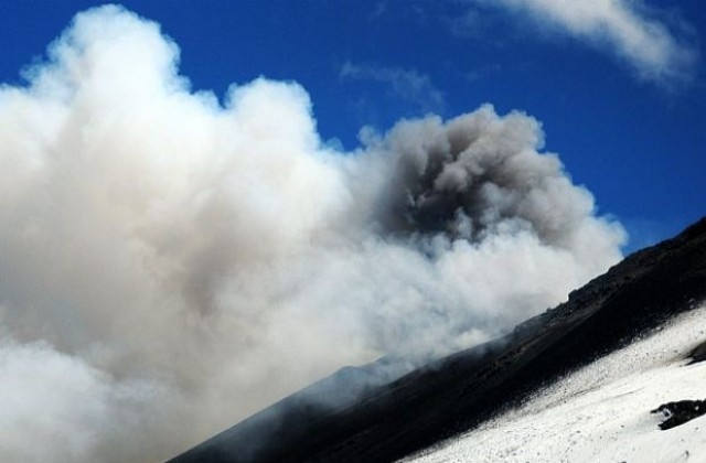 Камчатски вулкани изхвърлят пепел и лава