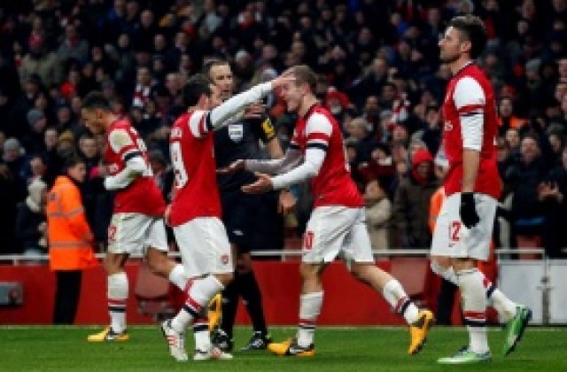 ВИДЕО: Уилшър изпрати Арсенал напред за ФА Къп