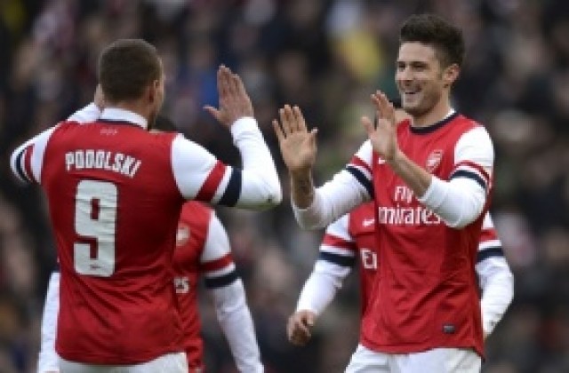 Арсенал се озори срещу Брайтън за ФА Къп, Евертън също продължава напред