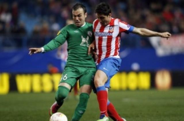 ВИДЕО: Вратарска глупост закопа Атлетико срещу 10 герои от Рубин