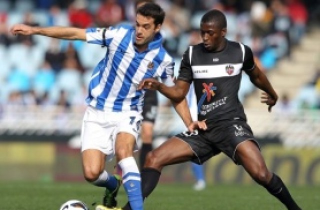 Две спорни дузпи поделиха точките между Реал Сосиедад и Леванте