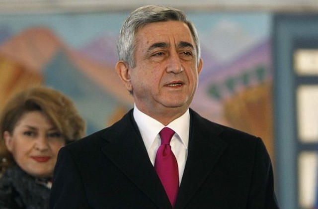 Серж Саркисян бе преизбран за президент на Армения