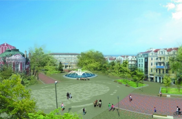 Вечни павета сменят златните плочки на централния площад