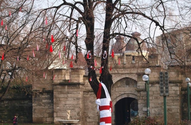 Видинчани превърнаха дърво в мартеница