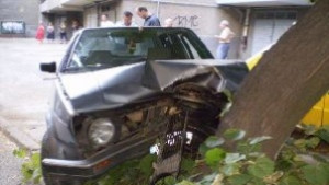 Пиян пострада при катастрофа