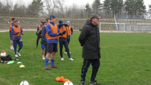 Стефан Колев проведе първа тренировка с футболистите на Спартак