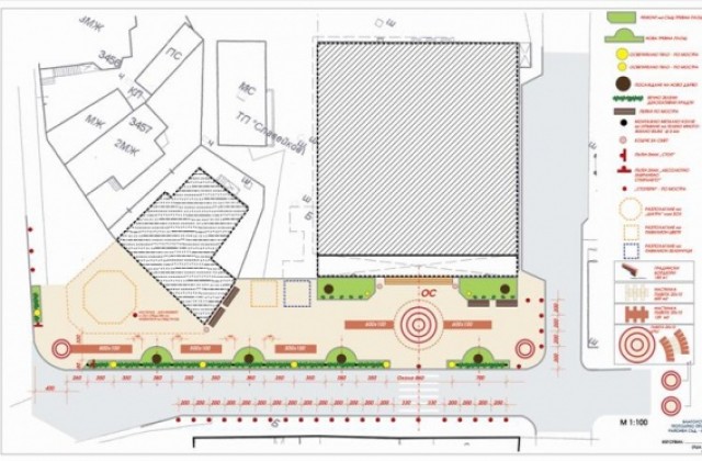 Обновява се пространството пред Съдебната палата в Казанлък
