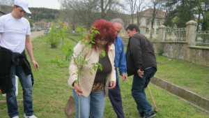 Кандидатът за народен представител от ГЕРБ Марияна Добрева засади в