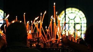 Службата за Възкресение Христово в Гигинския манастир с час покъсно