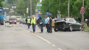 Верижна катастрофа затвори входа на Монтана от Лом