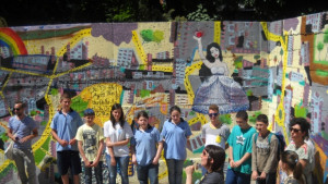 Цветно петно грейна на картата на Русе