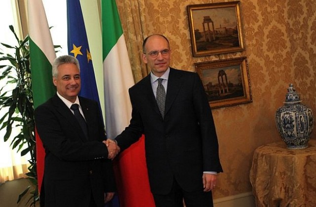 Марин Райков обсъди икономически проблеми с италианския премиер
