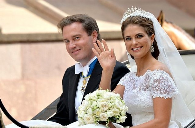 Шведската принцеса Мадалена се венча за своя избраник нюйоркски банкер