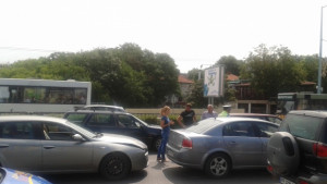 Верижна катастрофа затруднява движението по бул Цар Борис III