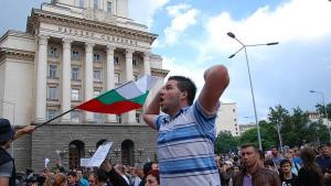 Протест в София срещу избора на Пеевски за председател на