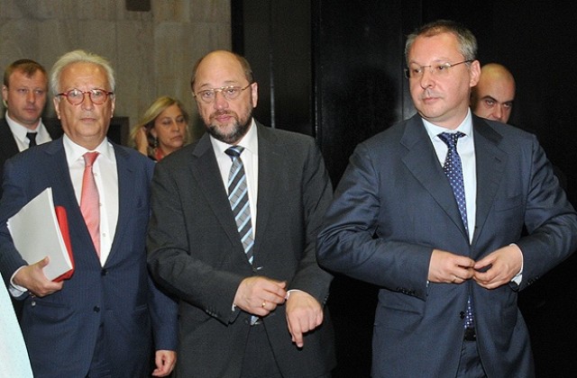 Мартин Шулц към Станишев: Не винаги се срещат толкова силни лидери