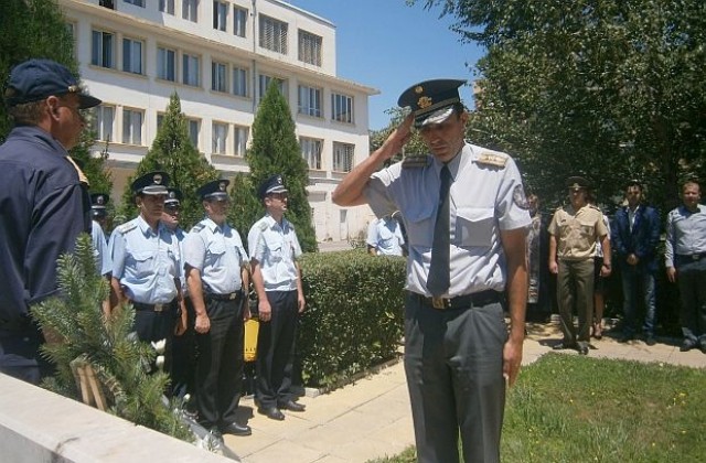 Муса Палев на водосвет в полицията